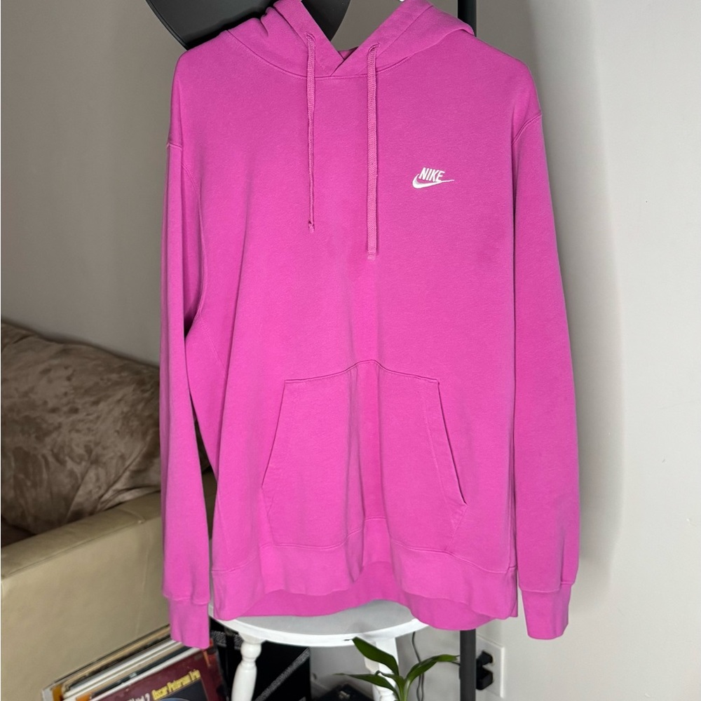 Nike Men's Sportswear Club Fleece Hoodie - Active Pink